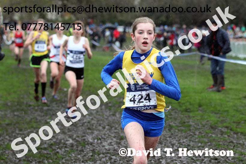 Girls under-15s, British Athletics Liverpool Cross Challenge, Sefton Park, Liverpool. Photo: David T. Hewitson/Sports for All Pics